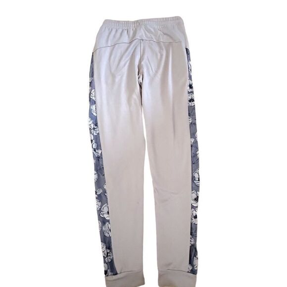 Kay Unger ~ lavender joggers ~ floral print insert on side panel ~ size Small - Picture 2 of 15